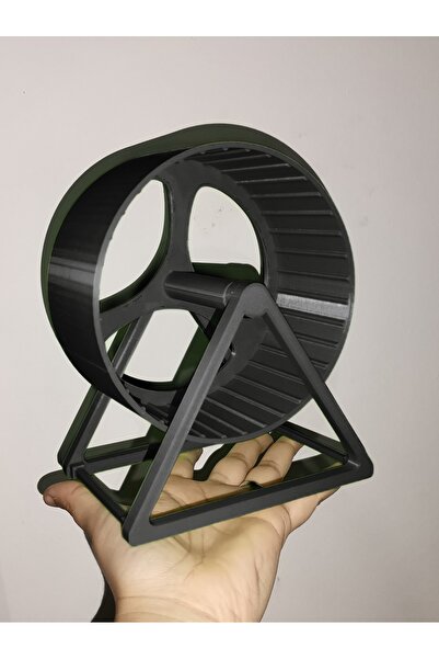 MDİZMİR Siyah Hamster Çarkı - Çapı 15 Cm