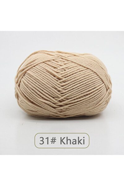 Choice YMX-31 50 جرام خيط صوف ناعم من القطن الحليبي خيط كروشيه مضاد للوبر للحياكة اليدوية لوشاح الكارديجان H