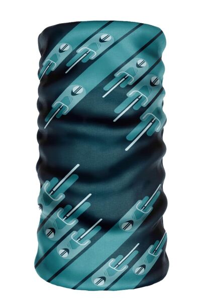 e-Taktik Bike Patterned Buff Baf Dikişsiz Tüp Yazlık Boyunluk Bandana