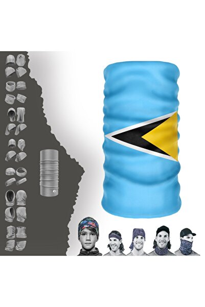 e-Taktik Багатофункціональний прапор Сент-Люсії УФ-маска для обличчя Баф Баф ...