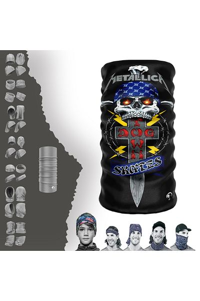 e-Taktik Extreme Metallica Skates Town Dog Buff Paphos Bandana Neck Collar Mask
