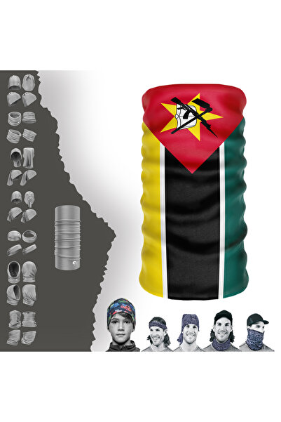 e-Taktik Višenamenska zastava Mozambika Bešavna UV maska za lice Buff Baf tra...