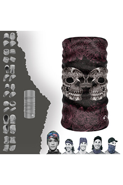 e-Taktik Μπαντάνα με κολάρο λαιμού χωρίς ραφή Skull Activity Buff Balaklava