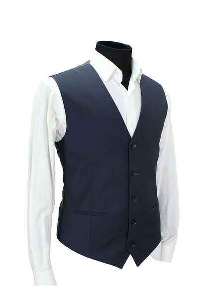 MENTOR REGALO Men's Vest V-Collar Petroleum Color 160695