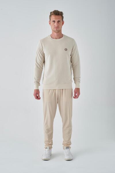 AJ 81 Basic Sweatshirt Bej
