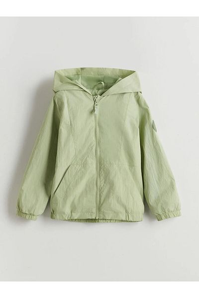 LC Waikiki Pelernă de ploaie pentru băiat cu glugă verde LCW Kids