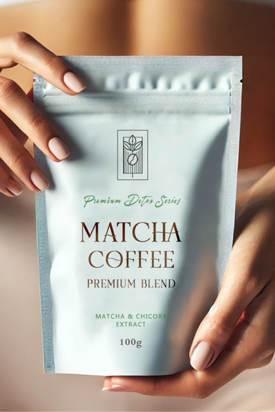 Mel and Mira Premium Detox Series Matcha Coffee 100g, Matcha ve Hindiba İçerikli Özel Formül