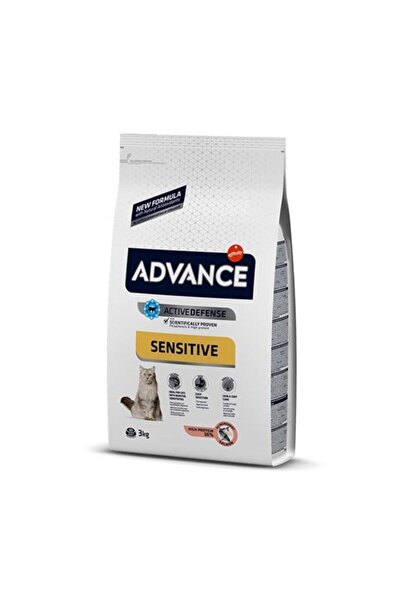 Advance Sensitive Somonlu Hassas Yetişkin Kedi Maması 3 Kg
