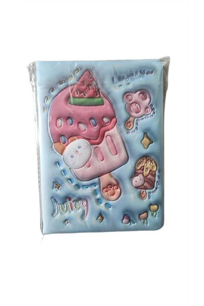 Mikro Fluffy Embossed Memory - Daily-Gift Notebook Icecream Ice Cream