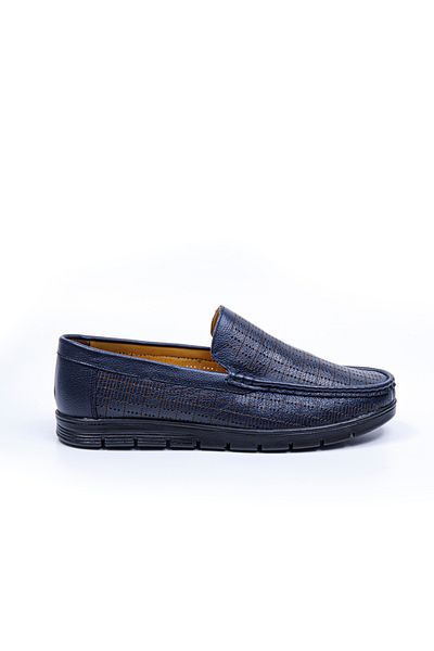 Vantaggio Robin bleumarin interior și exterior 100% piele naturală pantofi confort pentru bărbați, pantofi casual