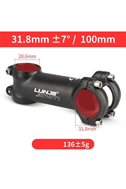 Choice جذع دراجة خفيف الوزن للغاية 7Degree-31.8x100mm، جذع دراجة طريق MTB 25....