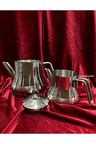 FMS Star Medium Size Steel Teapot Metal Handle (0.75 Lt - 1.75 Lt)