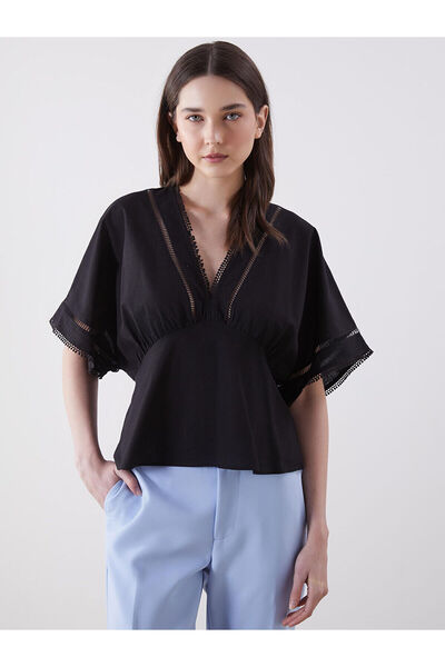 LC Waikiki Nevavm V-Neck Women's Blouse with a Difference