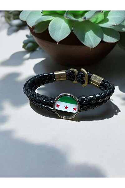 Herşey Nota سوار سوريا جلد محبوك جودة سوار للنساء والرجال