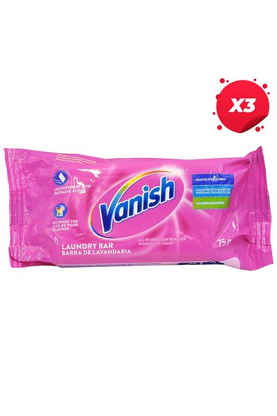 Vanish X3 - VANISH SOAP STAIN REMOVAL 75G PINK