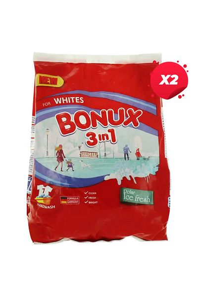Bonux X2 - DETERGENT DE SPĂLARE MÂNĂ BONUX 400G 3IN1 ICE FRESH 8 SPĂLĂRI