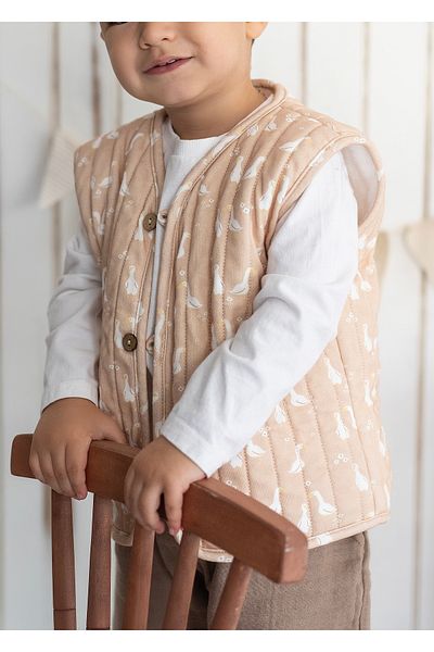 Kirazkids Duck Patterned Plush Baby Vest