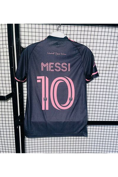 Legent Lady Messi Inter Meyami Black Pink New Season Short Sleeve Jersey