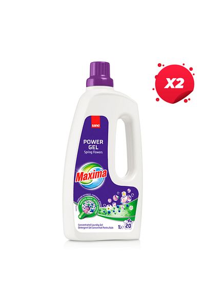 Sano X2 - SANO MAXIMA LIQUID DETERGENT 1L SPRING FLOWERS 20 WASHES