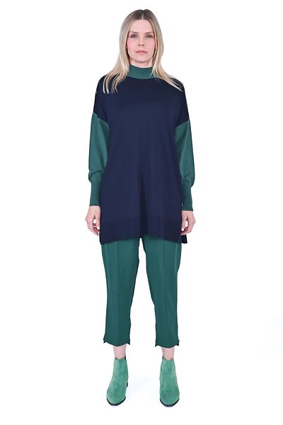 Invee 6862 Lacivert Triko Tunik
