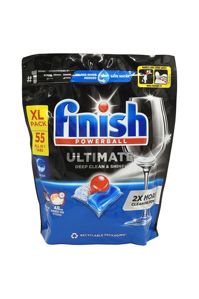Finish DISHWASHING DETERGENT CAPSULES 55PCS ULTIMATE DEEP CLEAN