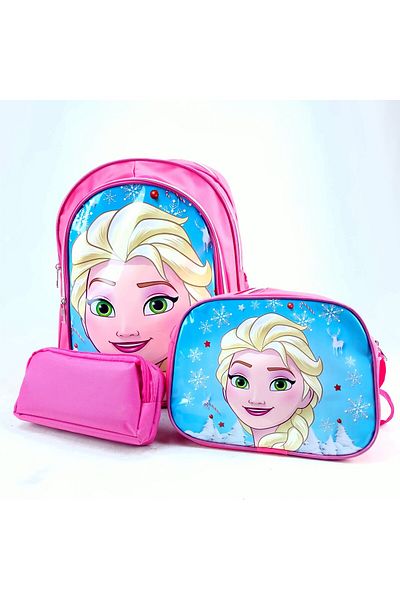LUCKY BAG Fata Elsa Cutie de prânz ilustrată Cadou Școala Primară Grădiniță Geantă de școală
