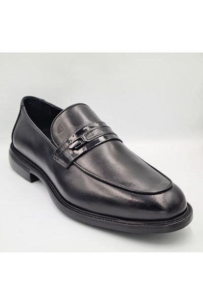 Greyder 64705 5Y Black Genuine Leather Men's Casual Loafer Classic Shoes