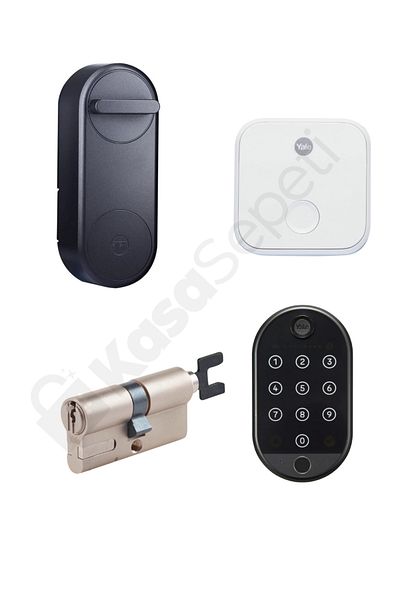 Yale kilit Yale Linus Black Smart Lock System Kit