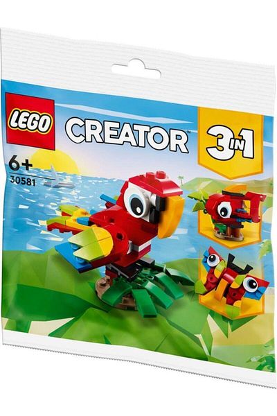 LEGO كرياتور 30581 - الباباغا الاستوائية اللامعة