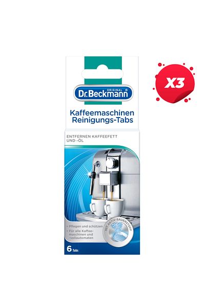 Dr.Beckmann X3 - DR. TABLETE DE CURĂȚAT MAȘINA DE CAFEA BECKMANN 6BUC