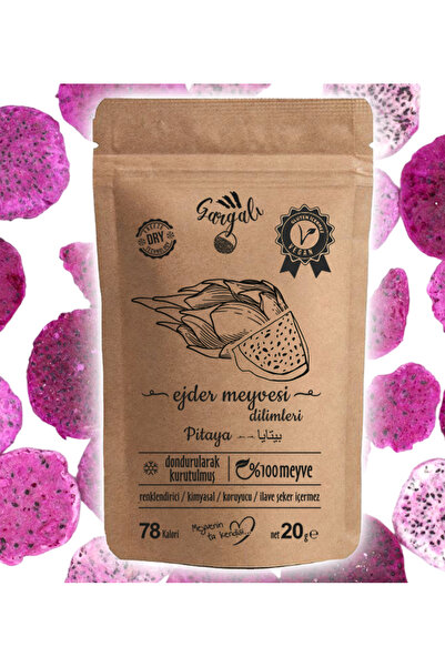 gargalı Ejder Meyvesi Meyve Cipsi Üretici Firmadan Dondurularak Kurutulmuş Freeze Dried Çıtır Pitaya