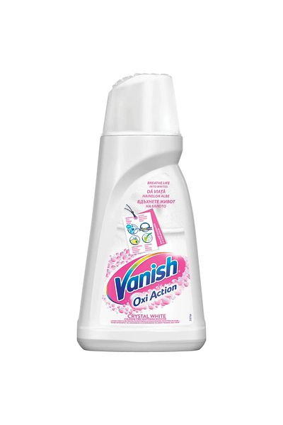 Vanish Oxi Action Stain Removal Solution for White Clothes, 1l
