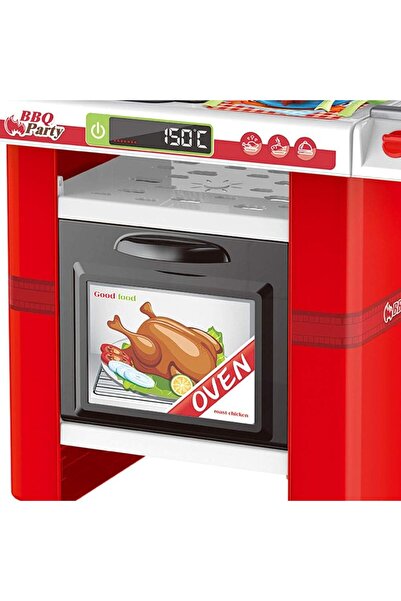 ALSAIF Happy Little Chef Kitchen Play Set – Cooking Toy Set for Kids (Red)