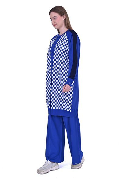 Invee INVEE 6891 - Knitwear Checkered Cardigan