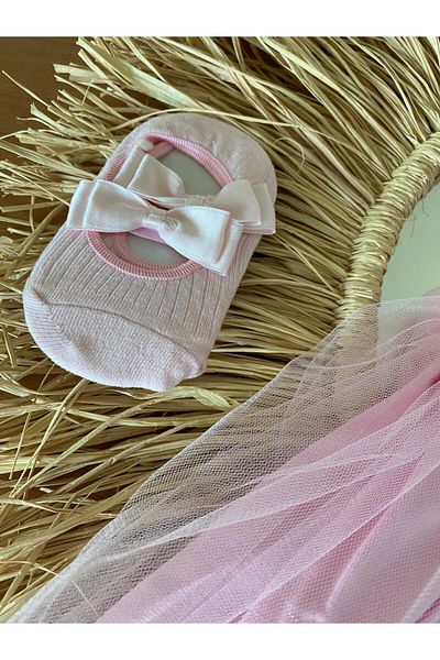 EBRU ÖZÖRGÜCÜ Girl Child Bebe Collar Strawberry Tulle Dress Bandana Socks Suit