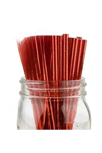 ELGALA Kaliyemli Glossy Paper Straws 20 Cm, 25 Pieces