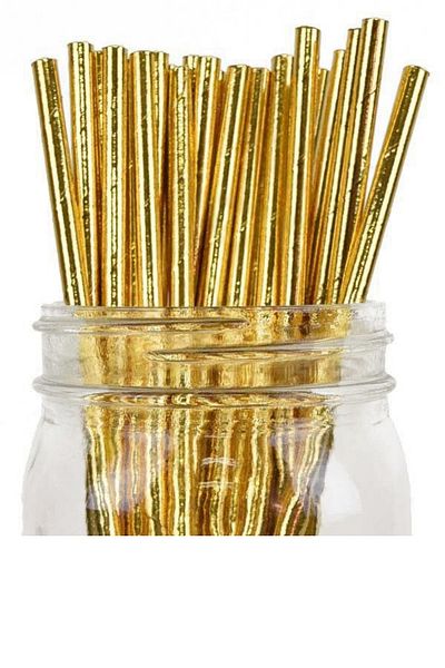 ELGALA Kaliyemli Glossy Paper Straws 20 Cm, 25 Pieces