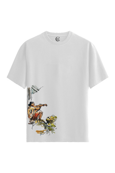 Color Luxe Fruit Vendor - 100% Cotton Women's White T-Shirt - Premium Quality