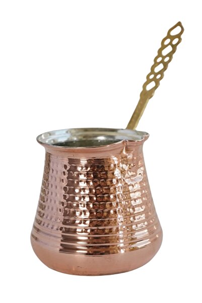 Ahinur Mutfak إبريق قهوة ووعاء حليب نحاسي