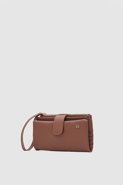 OLLBAG Etras Tan Color Multi-Compartment Women's Wallet with Passport Compartment