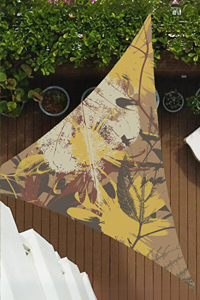 sizenelazım Üçgen Oxford Su İtici Kumaş Dekoratif Gölgelik 3 mt x 3 mt x 4.25 mt