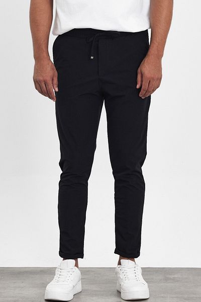 MADZEYMODA Ανδρικό μαύρο παντελόνι Premium LS-23067