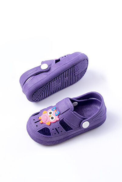 MIENCA Lilac Unisex Children's Sandals Animal Figured Daily Non-Slip Sole Children's Slippers