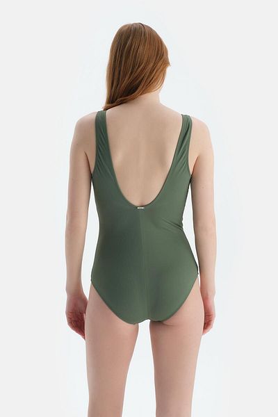 Dagi Green Square Neck Swimsuit