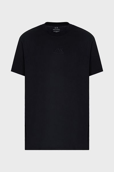 Armani Exchange Armani Exchage 100% βαμβακερό κανονικό μπλουζάκι με λογότυπο με λαιμόκοψη Ανδρικό T SHIRT XM 000754   AF13106 U