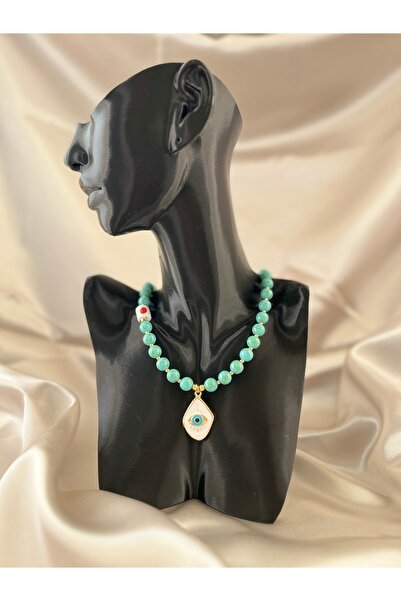 Limi Design Göz Charmlı Turkuaz Nazar Kolye