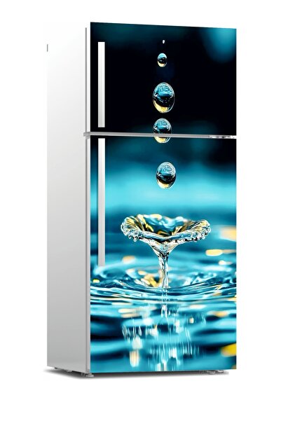 RENKLİ HOBBY Buzdolabı Kapağı Kaplama Sticker - Kapak Folyo Desen Kaplama