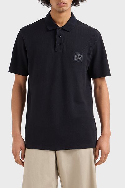 Armani Exchange Ανδρικό μπλουζάκι Polo Neck με κουμπιά κανονική εφαρμογή XM 000356