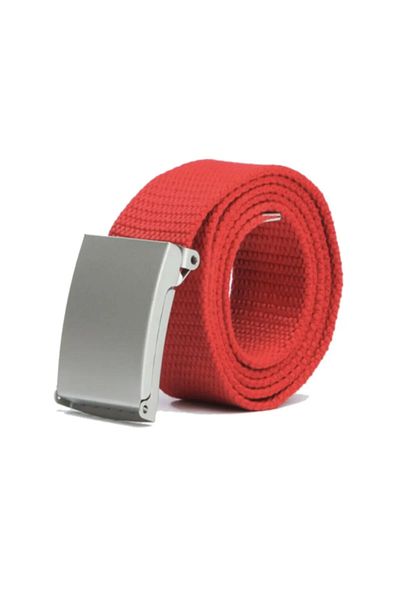 Çantacım Sports Tactical Style Cloth Belt with Metal Buckle