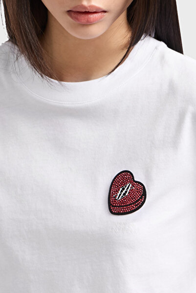 Armani Exchange Tricou Armani Exchage Stoned Logo Bumbac Regular Fit Tricou XW000518 AF10359 U0002